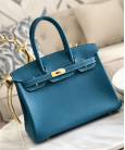 Сумка Hermes Birkin Blue 35 cm